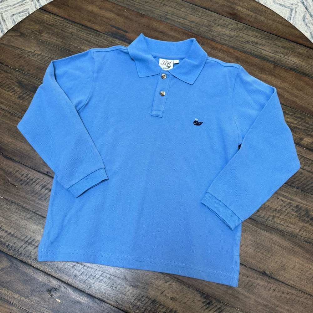Luigi | Long Sleeve Whale Logo Polo